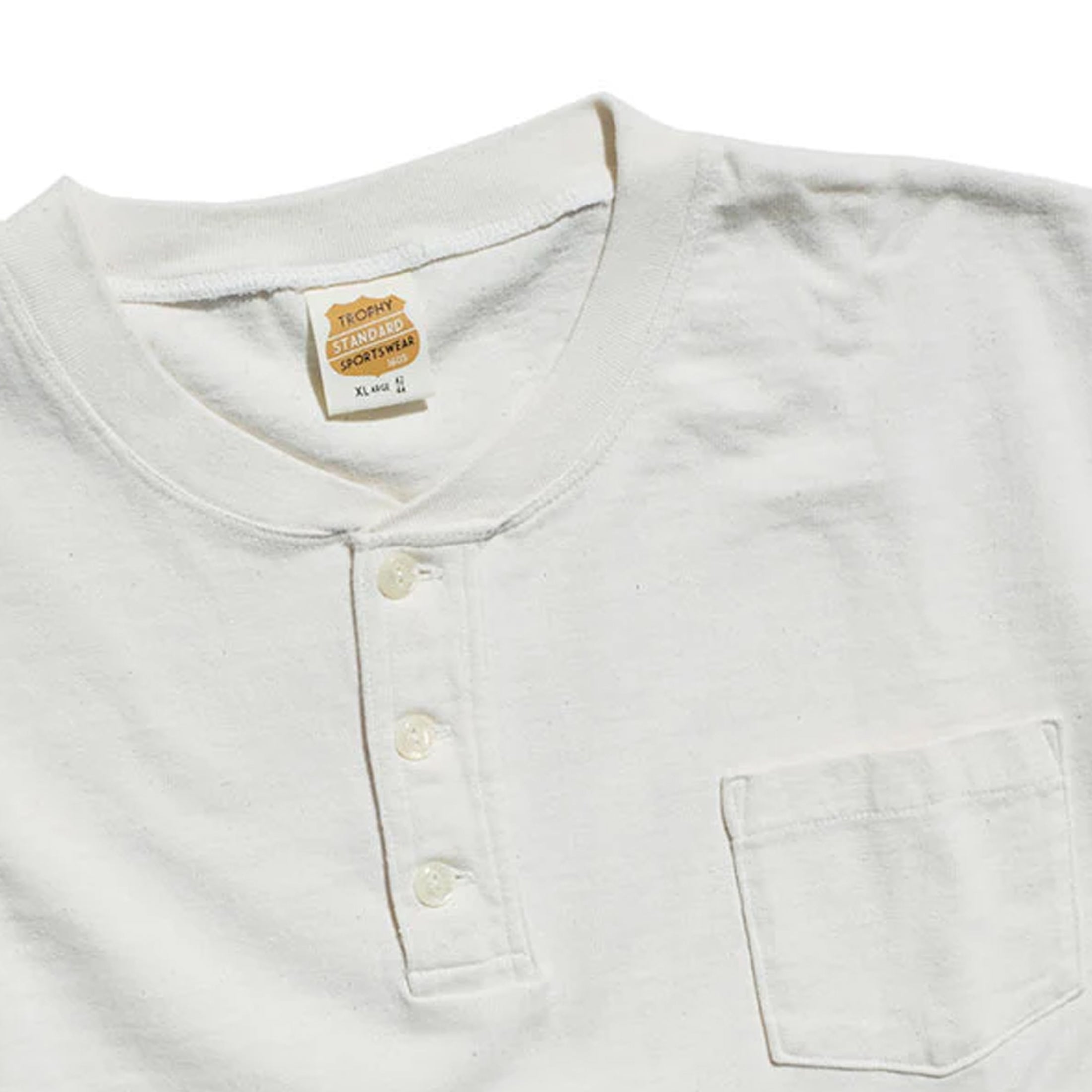 Trophy Clothing - Henley Pocket L/S Tee - Natural
