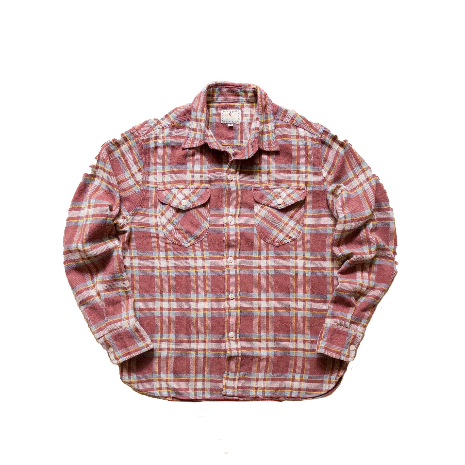 Wythe - Washed Flannel Workshirt - Autumn Rust