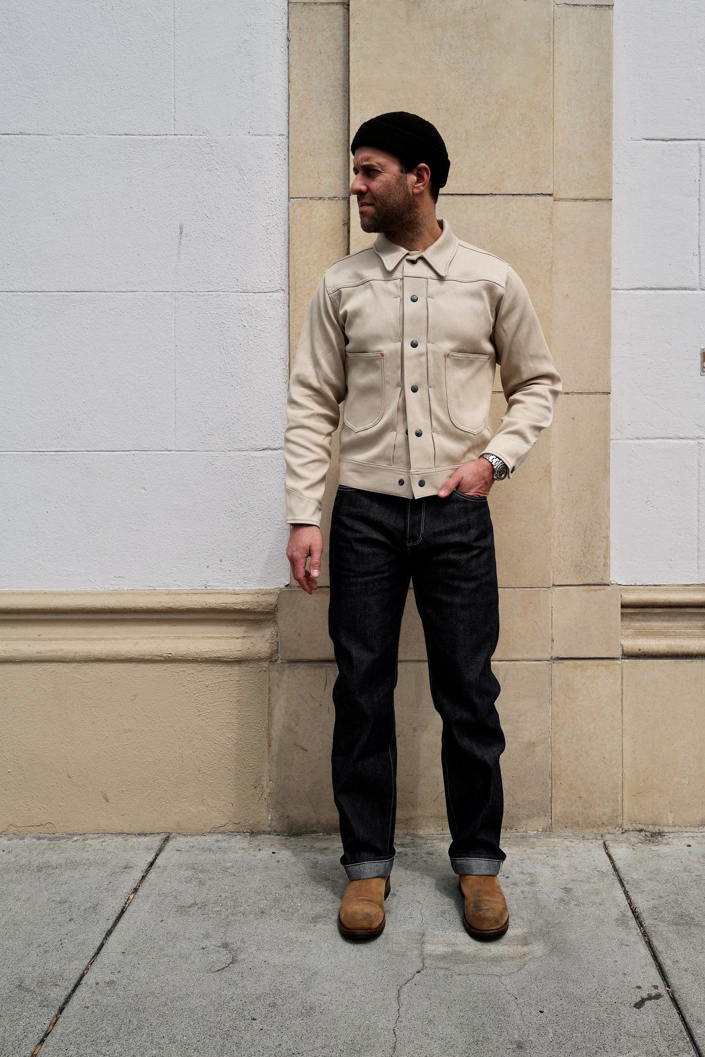 Wythe - Two Pocket Ranch Jacket - Off White