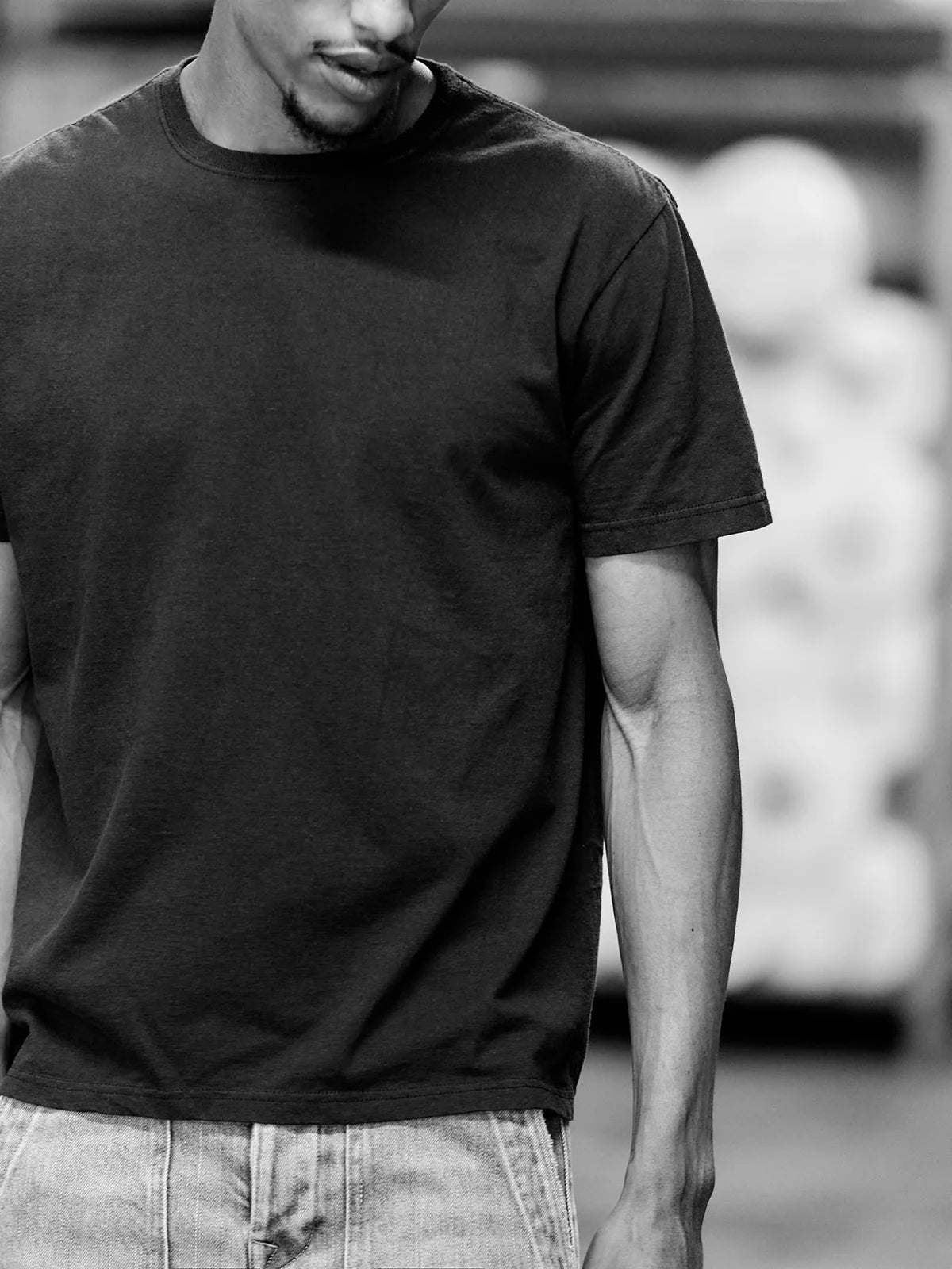 imogene + willie - The Cotton Project Tee - Faded Black