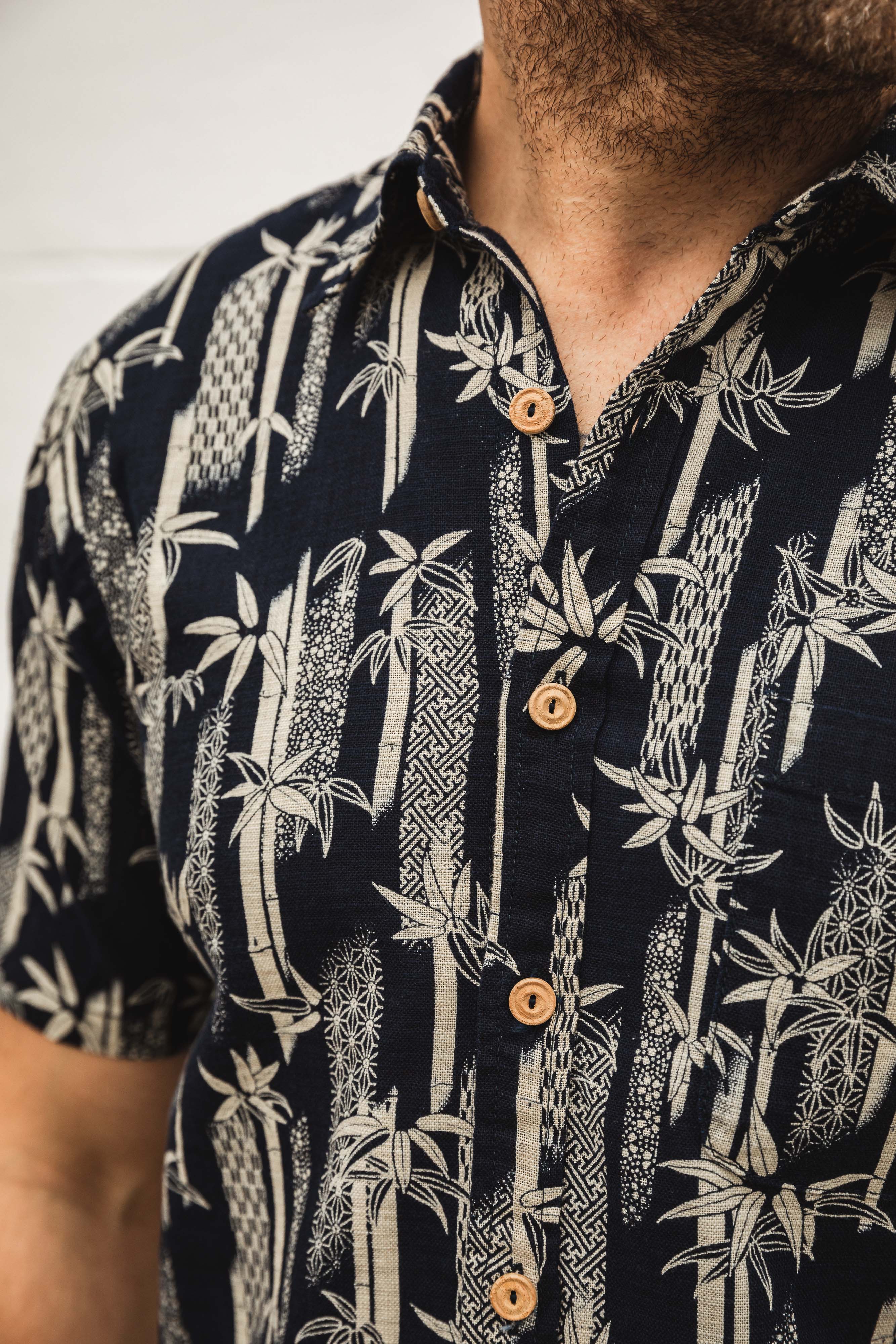 Momotaro - Bamboo Printed S/S Shirt