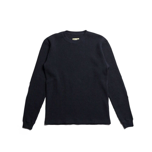 ADDICT Clothes - Heavy Weight Waffle Crew - Black