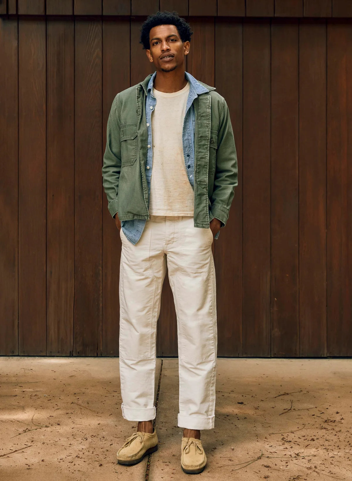 imogene + willie - Hencye Double Knee Pant - Natural