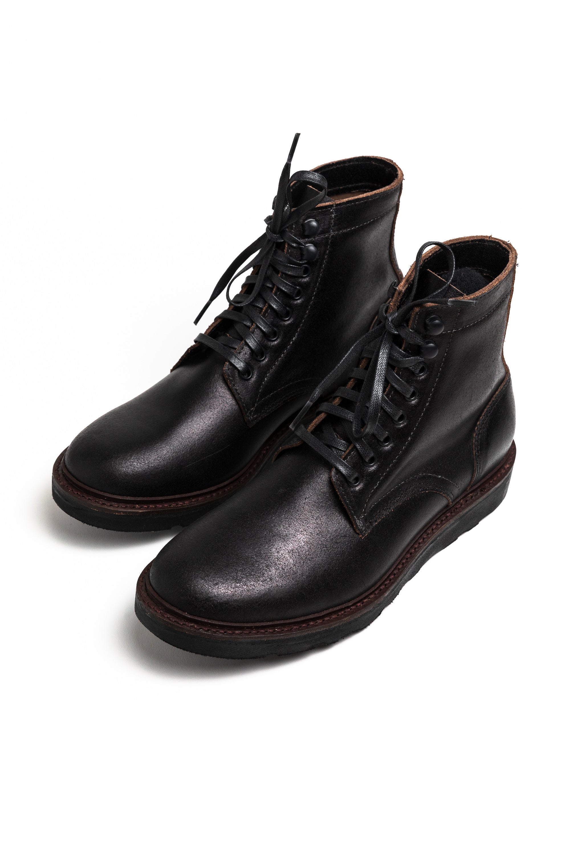 Oak Street Bootmakers x ButterScotch - Double Black Deckard Boot