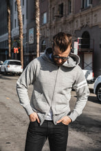 Momotaro - Heavyweight Hoodie - Gray W/ GTB Stripe