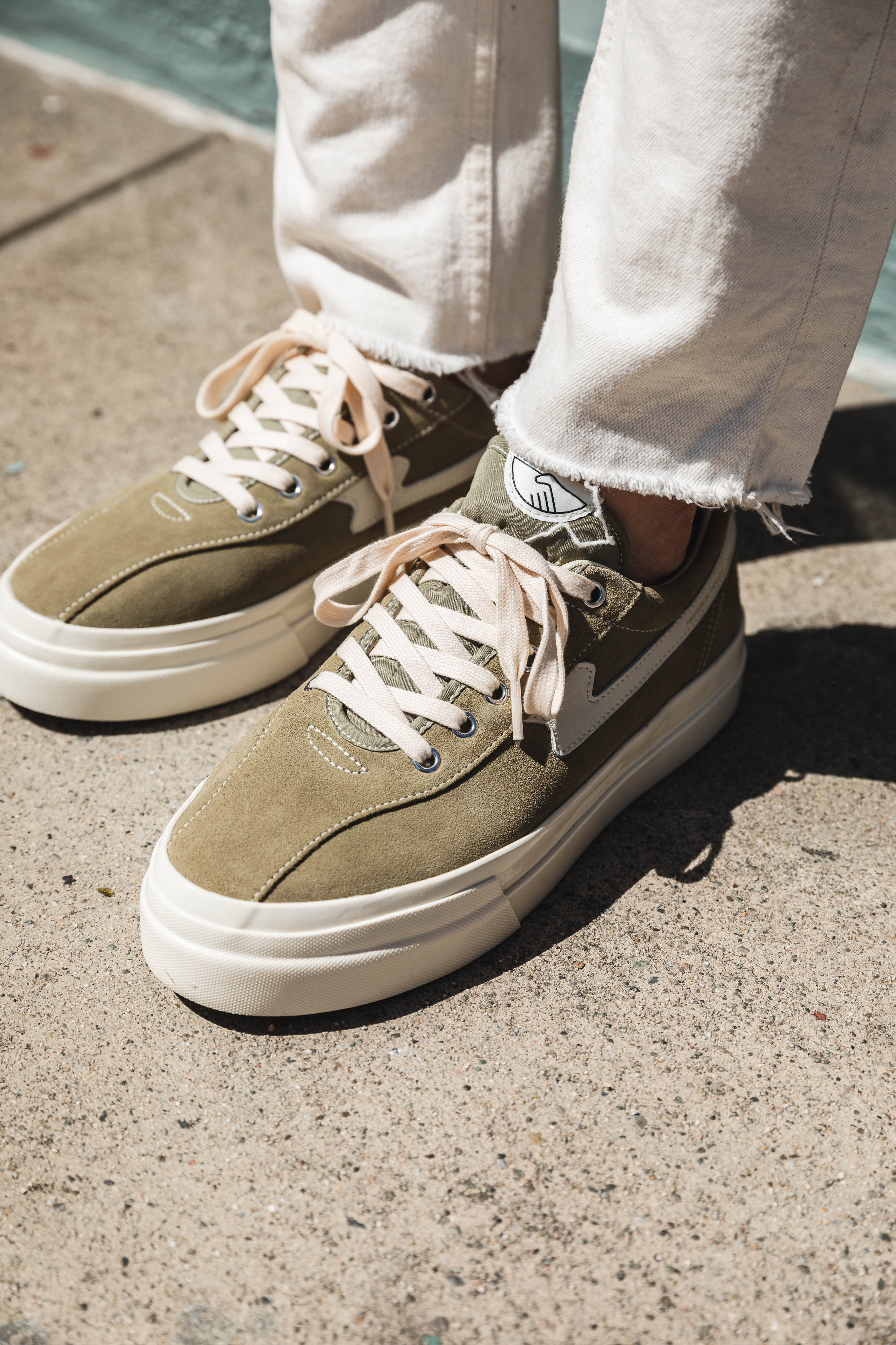 S.W.C - Dellow S-Strike Suede - Moss u0026 Ecru