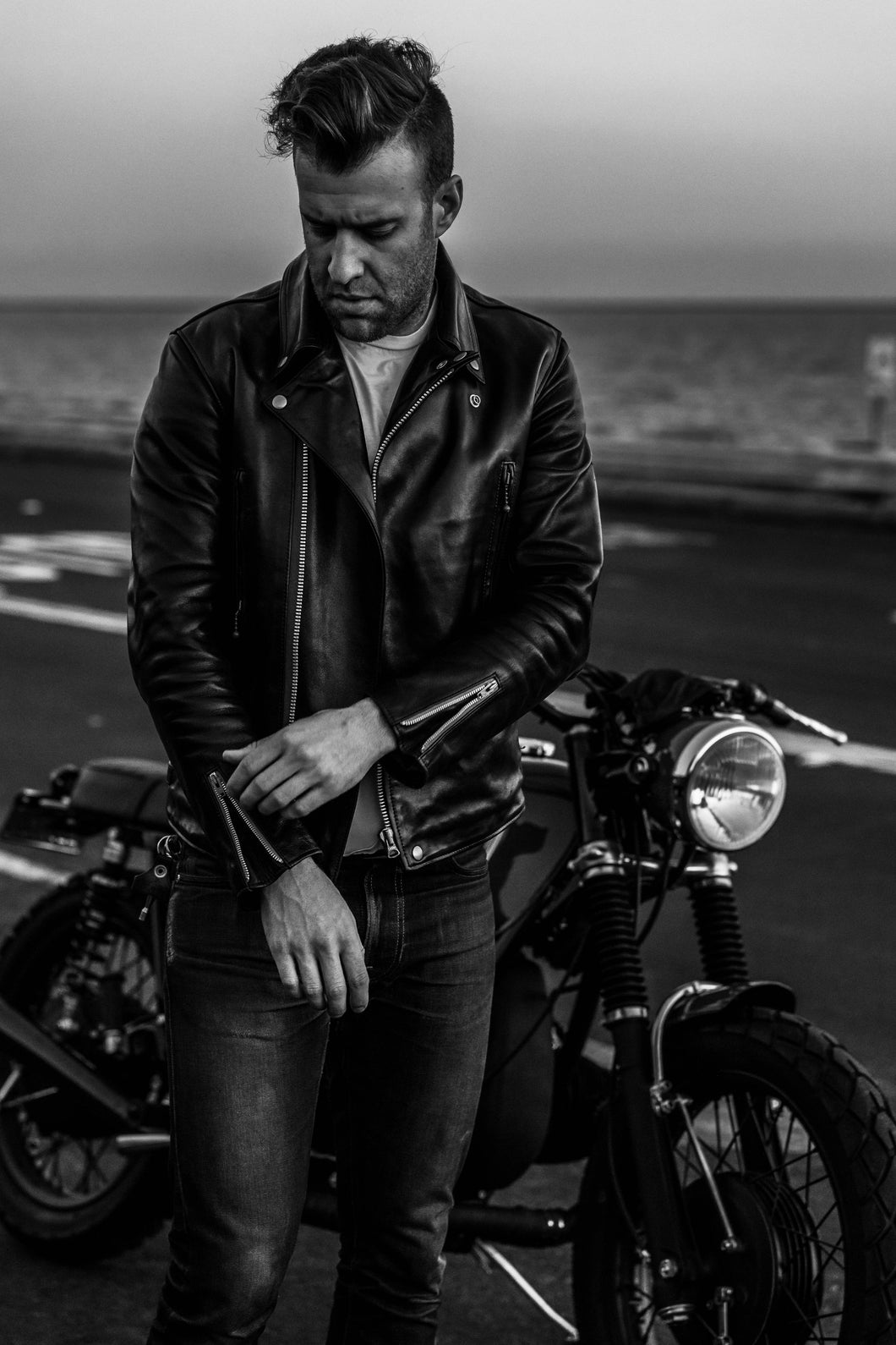 Why do bikers wear leather jackets all year round?