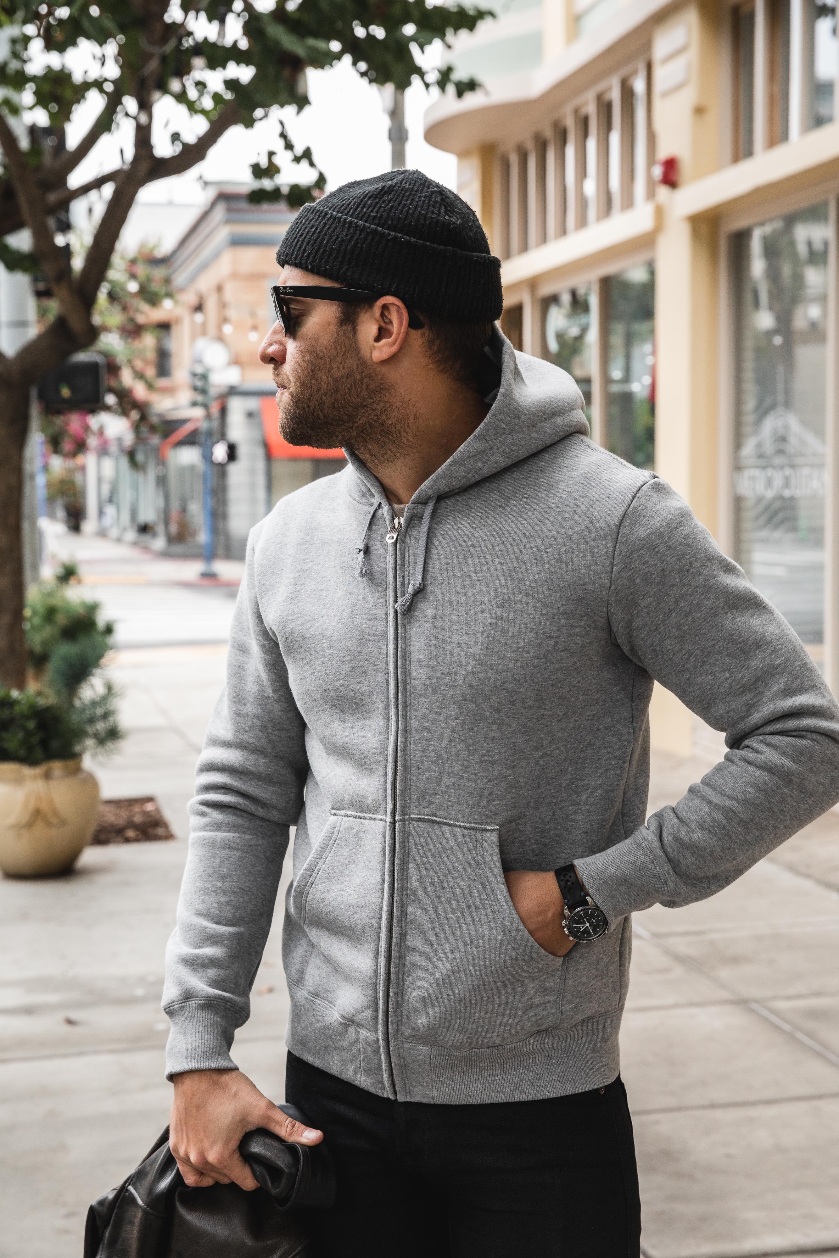 Addict Clothes - Heavy Weight Zip Up - Light Grey