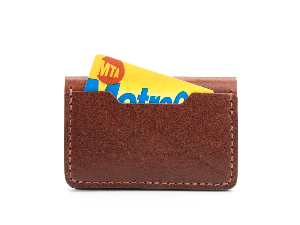 Billykirk - Leather Bi-Fold Card Case - Tan