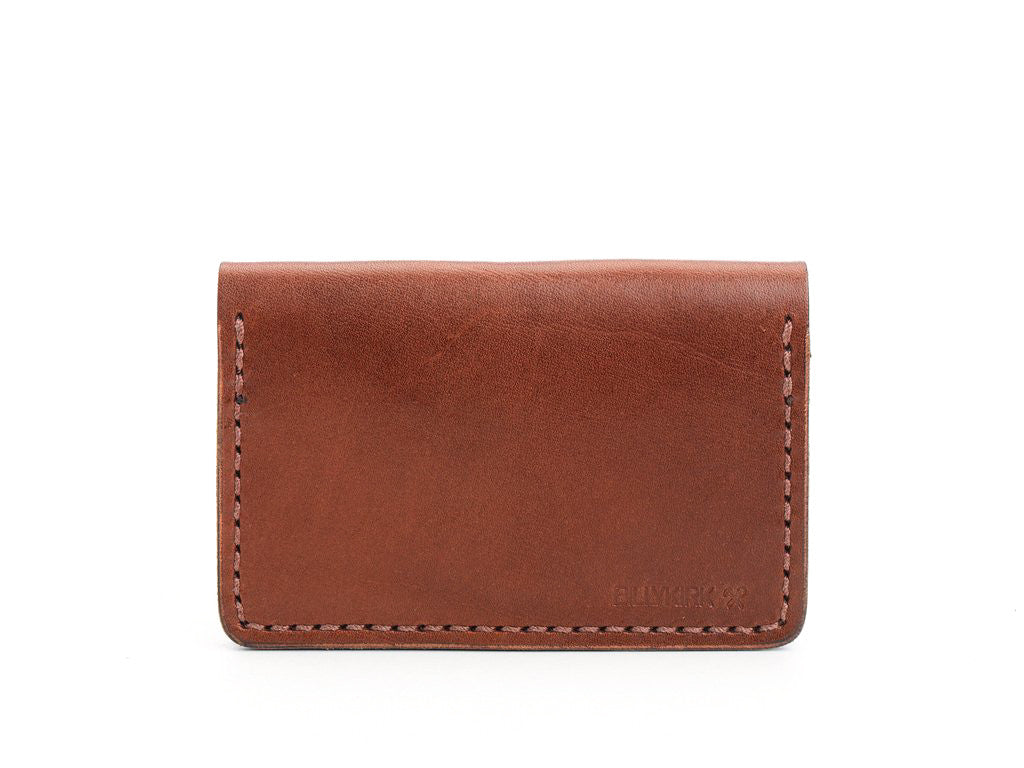 Billykirk - Leather Bi-Fold Card Case - Tan