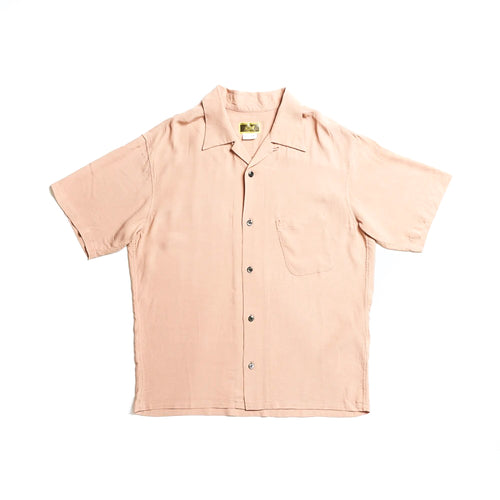 ADDICT Clothes - Open Collar Slant Pocket Shirt - Dusty Pink