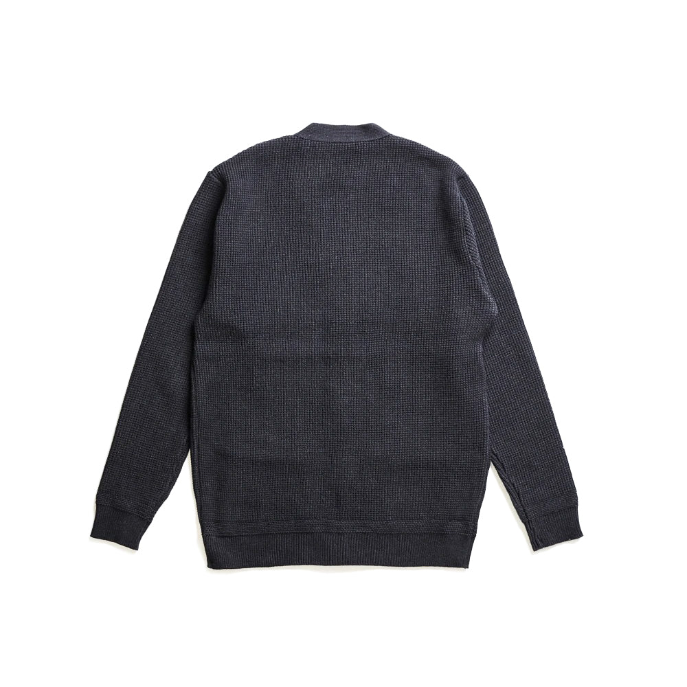 Addict Clothes - Waffle Knit Cotton Cardigan - Black