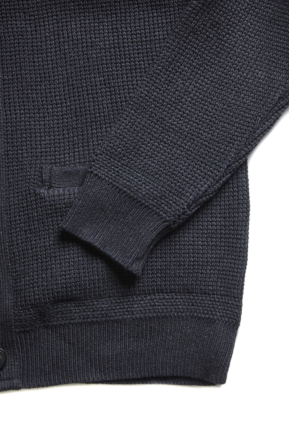 Addict Clothes - Waffle Knit Cotton Cardigan - Black