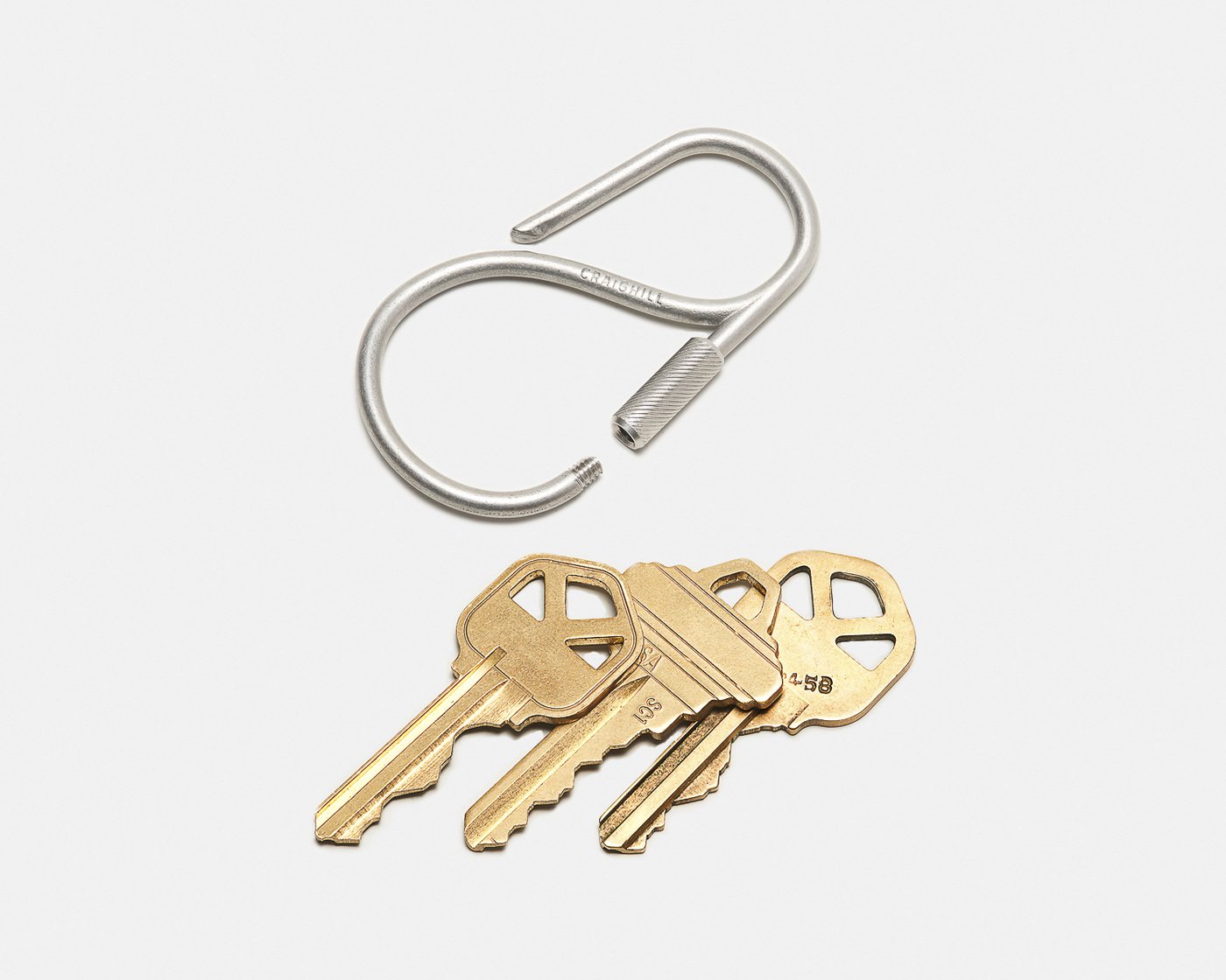 Craighill - Offset Keyring - Stainless Steel