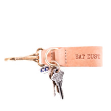 EAT DUST - Key Chain - Natural Leather