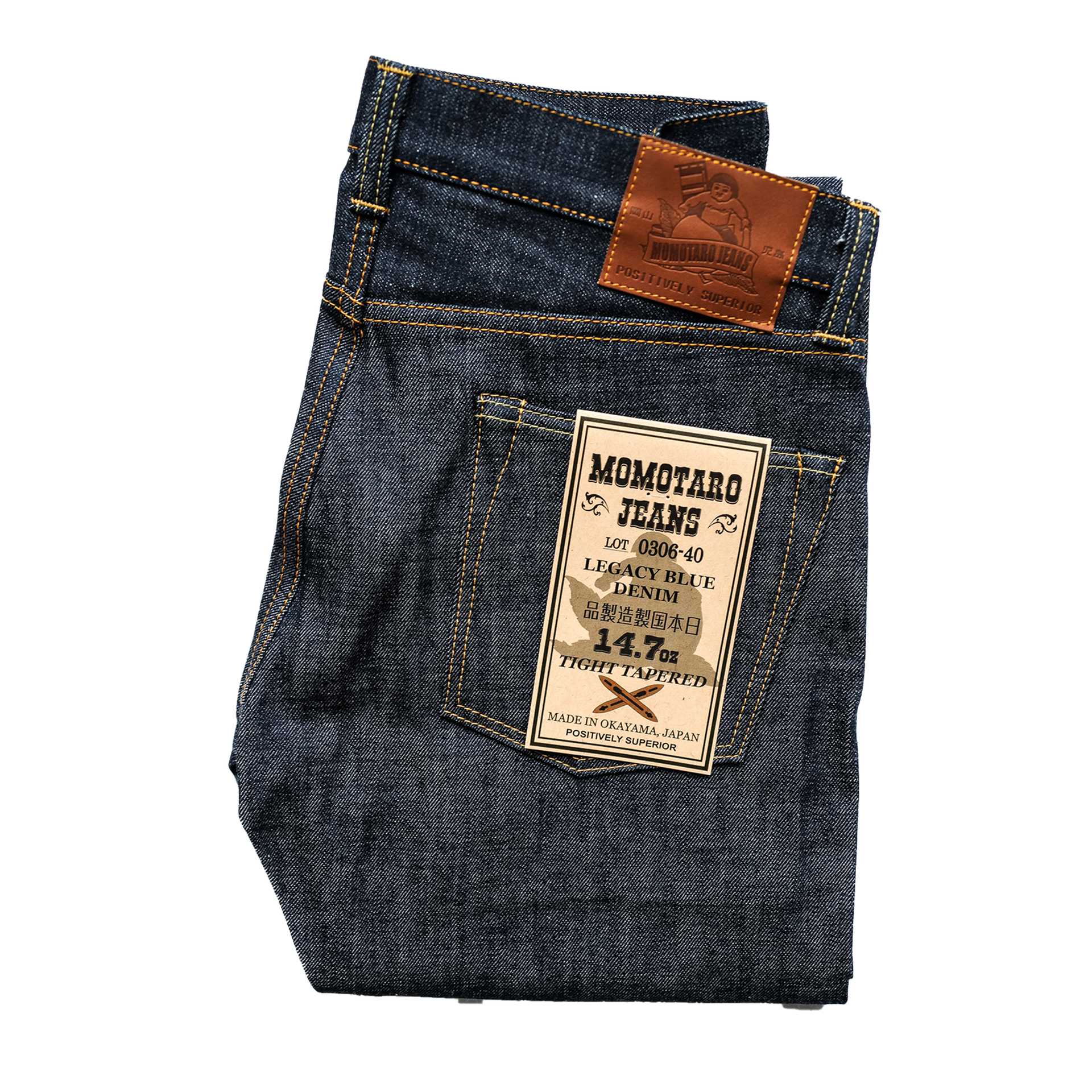 Momotaro - Tight Tapered - 14.7oz Zimbabwe Cotton Legacy Blue Momotaro - Tight Tapered - 14.7oz Zimbabwe Cotton Legacy Blue