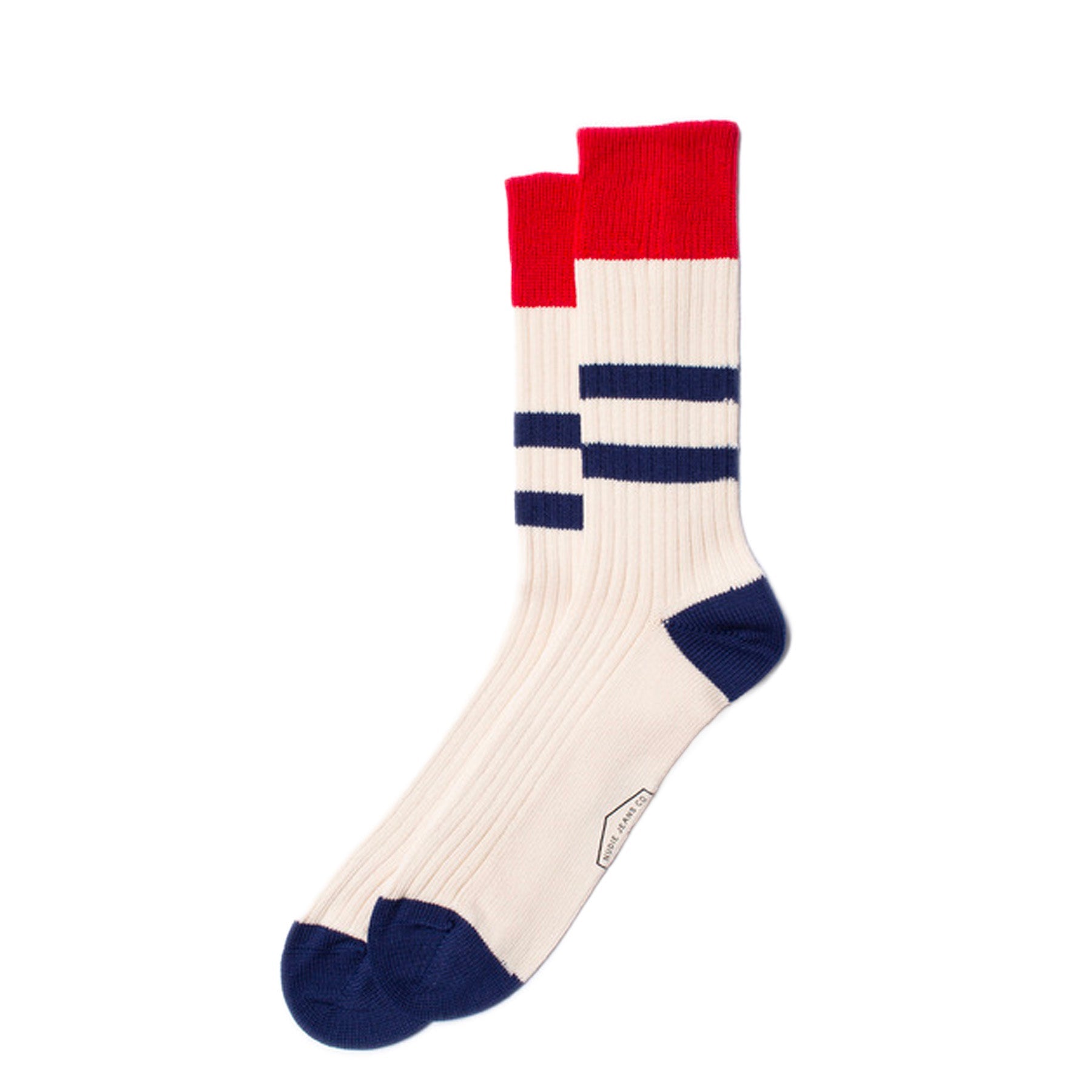 Nudie - RIB Socks - Off White
