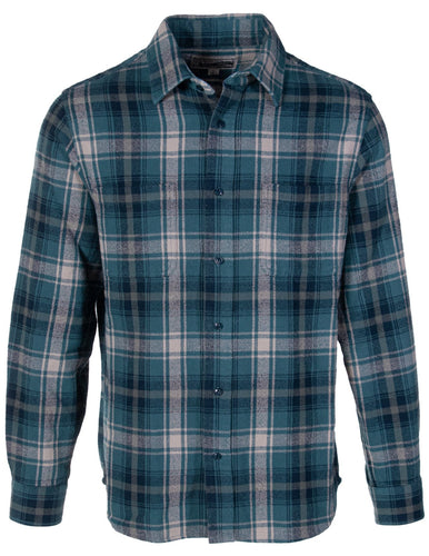 Schott NYC - Plaid Cotton Flannel Shirt - Cadet
