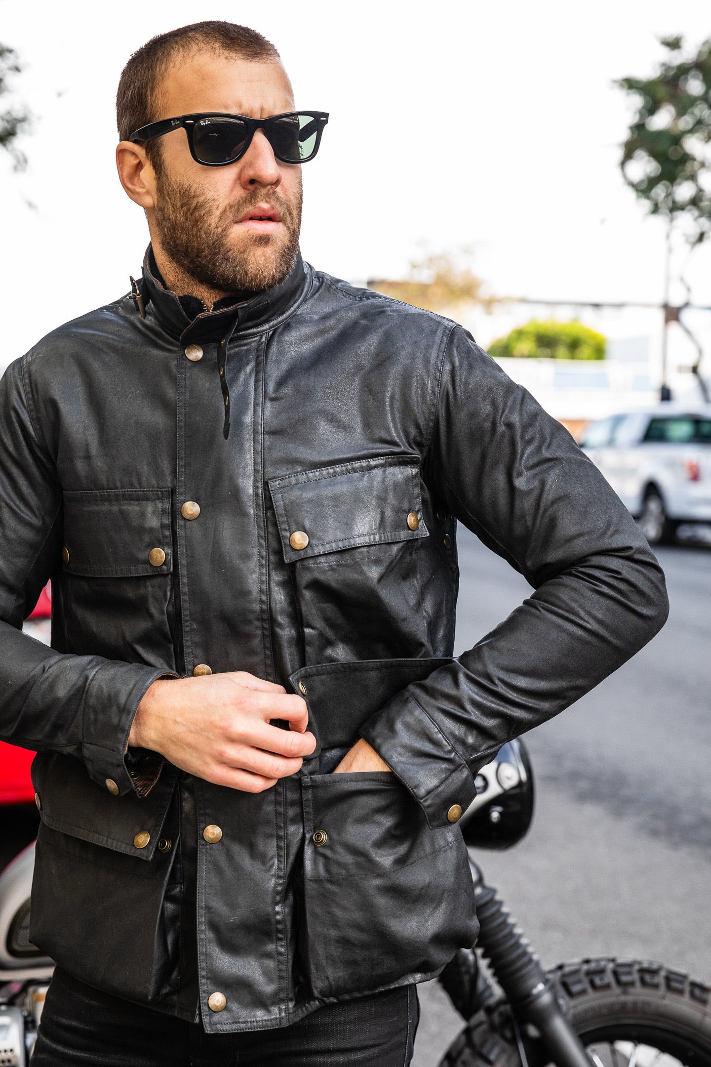 Addict Clothes - Waxed BMC Jacket - Black