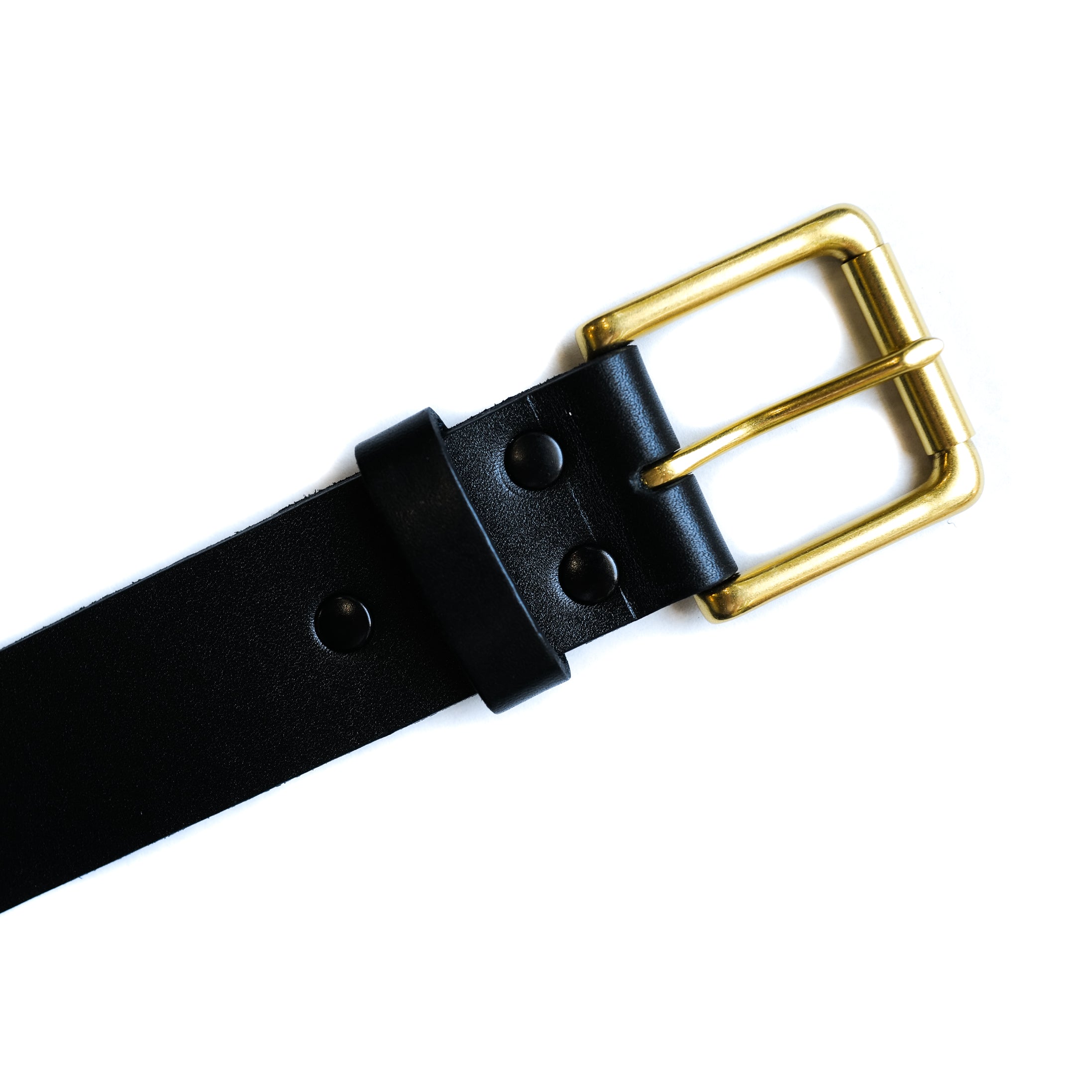 ButterScotch - 1.5" Roller Bar Belt - Black & Brass